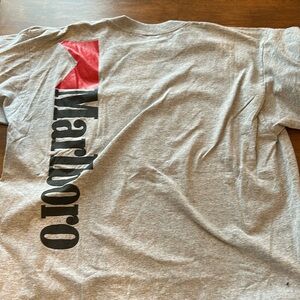 Vintage Marlboro Gray Tee Shirt Pocket XL